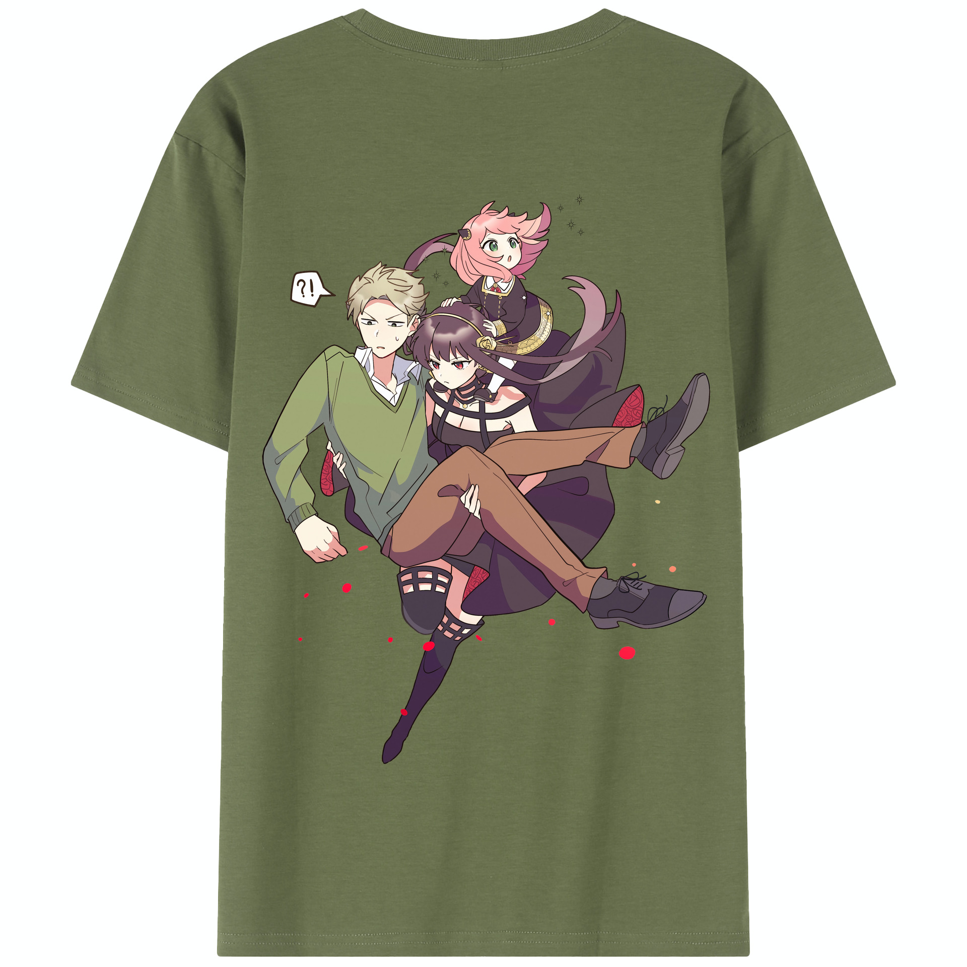 （画像用） SPY×FAMILY间谍家家酒 綿100％半袖Tシャツ（背面プリント）